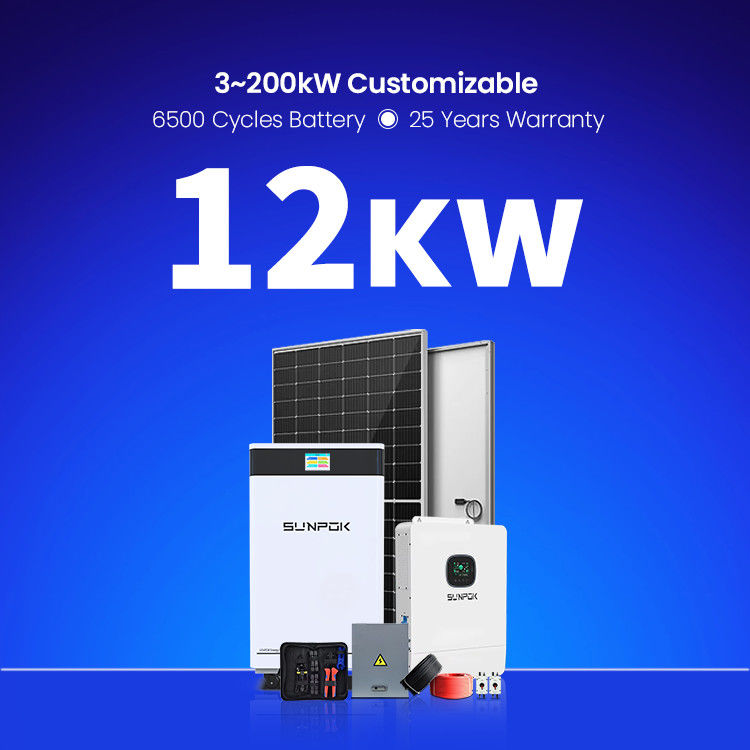5Kw 10Kw 12Kw 15Kw 18Kw 20Kw 25Kw 30Kw Off Grid Sistem Tenaga Surya Sistem Energi Surya
