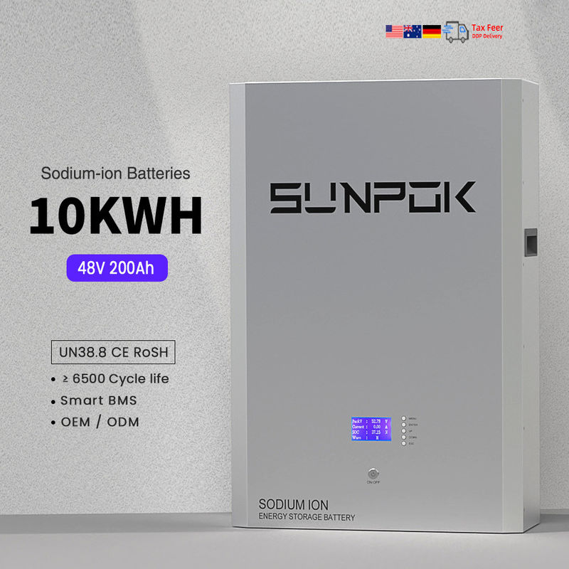 48V 10kwh Baterai natrium-ion Baterai penyimpanan natrium Na Ion Baterai tenaga surya Bank Daya Dinding Baterai natrium-ion isi ulang