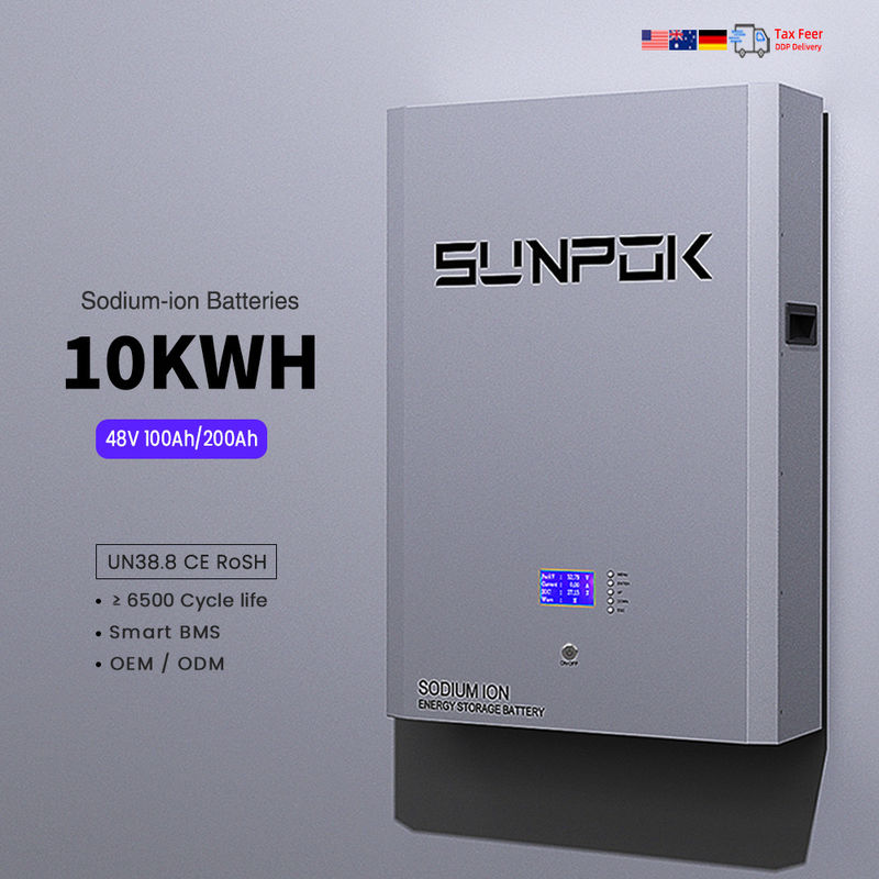 48V 10kwh Split Type Natrium Ion Storage Battery 200ah Solar Power Bank Wall Rechargeable Natrium Ion Rechargeable Baterai