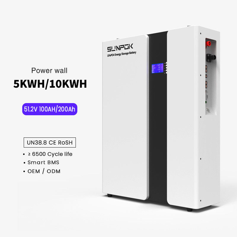 Home Lifepo4 Solar Power Storage Battery 200Ah 48V 10kWh Power Wall Lithium Ion Lifepo4 Baterai Dengan Harga Terbaik