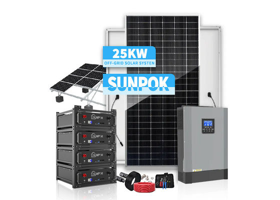 Off Grid Solar Ground Mounted Pv Systems 48V 200ah 300ah 1000W 3000W Solar Pv Mounting Systems