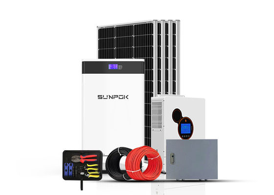 Hybrid Off Grid 2kw 8kw 10kw Indoor Balcony Complete Solar Energy System