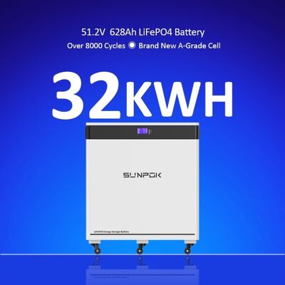 51.2V 600Ah 628Ah 30kWh 32kWh Baterai Lithium Ion Baterai penyimpanan Baterai Surya Baterai lifepo4