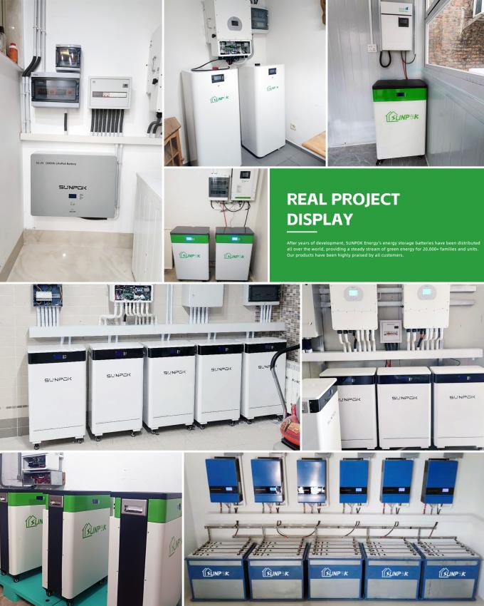 2025 Baru 30KW 600Ah 51.2V 8000 Siklus Vertikal Bergerak LiFePO4 Baterai Paket Sel Surya untuk Sistem Penyimpanan Energi Rumah 7